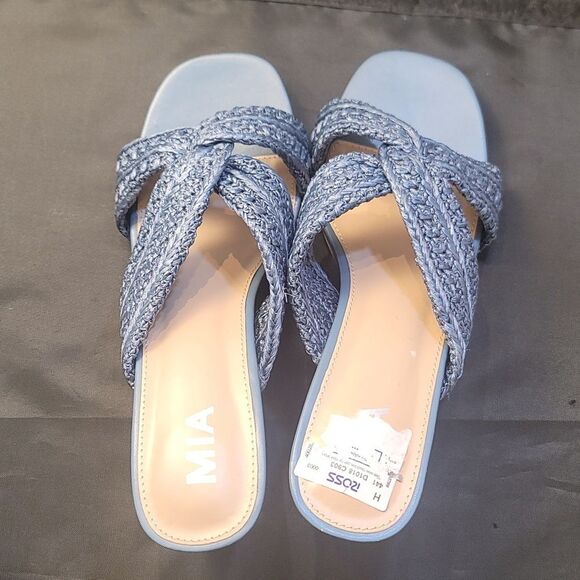 BRAND NEW MIA MAXINE RAFFIA WOMENS MULE HEEL - Picture 7 of 16